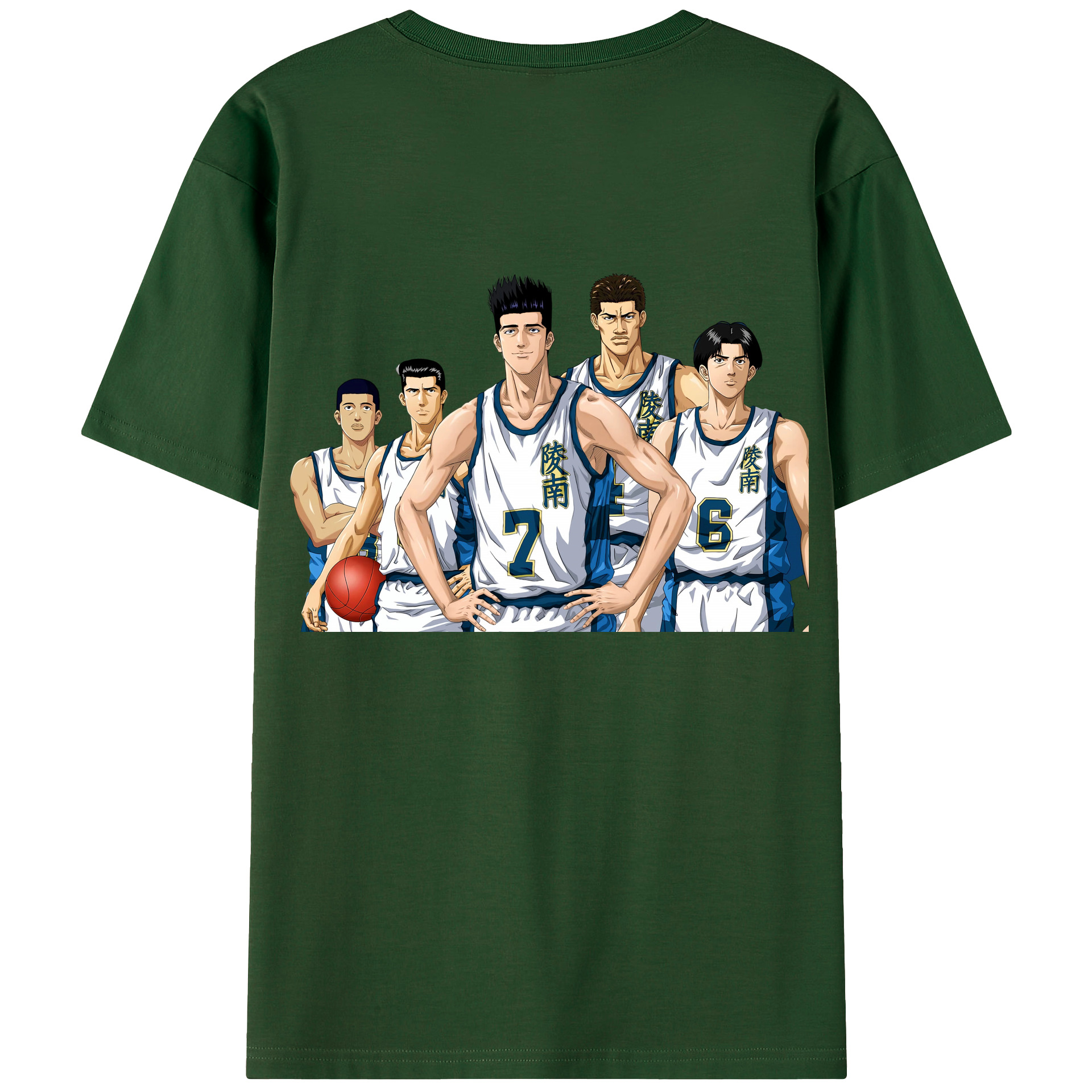 SLAM DUNK／スラムダンク 綿100％半袖Tシャツ（背面プリント）
